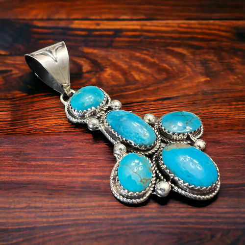 Ernest Hawthorne Turquoise & Sterling Silver Pendant