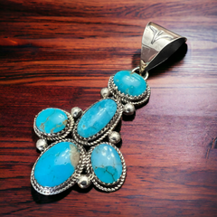 Ernest Hawthorne Turquoise & Sterling Silver Pendant