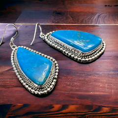 Verley Betone Turquoise & Sterling Silver Earrings