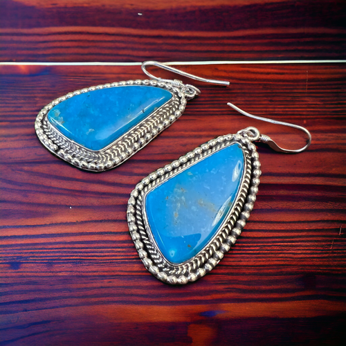 Verley Betone Turquoise & Sterling Silver Earrings