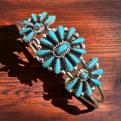 Judy Wallace Turquoise & Sterling Silver Bracelet