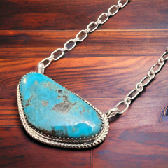 Leslie Nez Turquoise & Sterling Silver Necklace