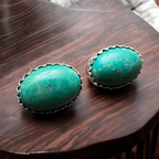 Genuine Thunder Creek Turquoise Post Earrings