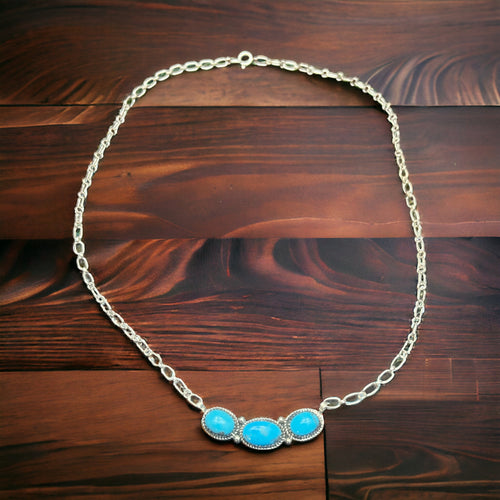 Ernest Hawthorne  Turquoise Bar Necklace