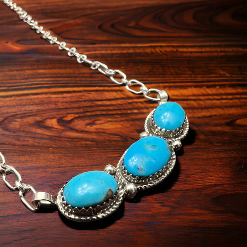 Ernest Hawthorne  Turquoise Bar Necklace