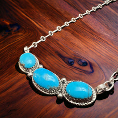 Ernest Hawthorne  Turquoise Bar Necklace