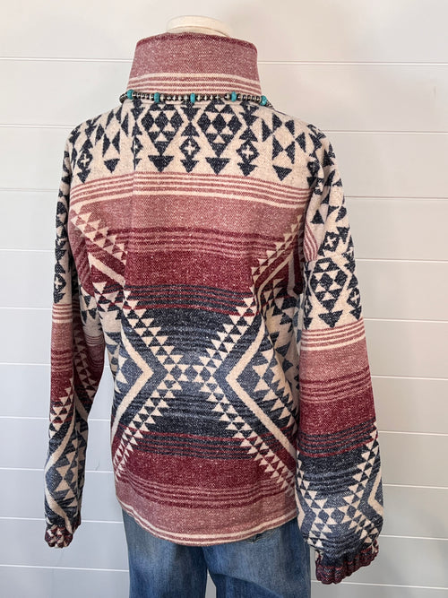 Saddle Blanket Woven Pullover