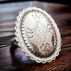 Diamondback Sterling Concho Ring