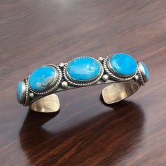 Blue Kingman Turquoise Cuff