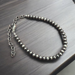 4mm Sterling Pearl Bracelet with extender chain