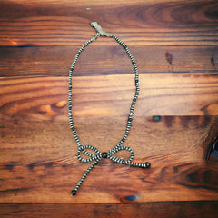 Navajo Style Faux Bow Necklace