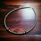 Navajo Pearl & Saucer Bead Choker - 14 inch choker