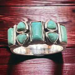 Lasso Luxe Ring with Kingman Turquoise