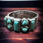 Lasso Luxe Ring with Kingman Turquoise