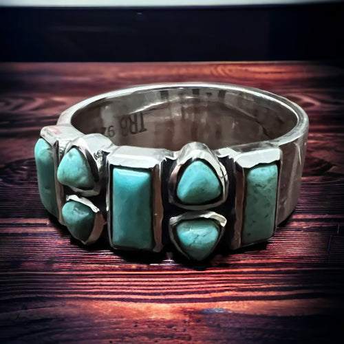 Lasso Luxe Ring with Kingman Turquoise