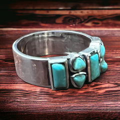 Lasso Luxe Ring with Kingman Turquoise