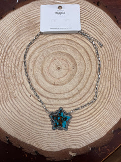 Barbed Star Necklace - 18 inch + 3