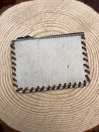 Hair on Hide Coin Purse - Brown and White