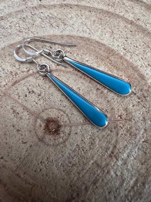 Stanford Estate Turquoise & Sterling Silver Earrings