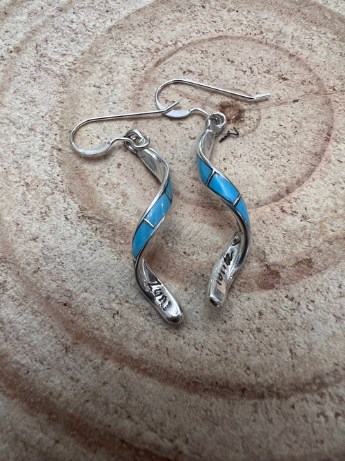 Ira Johnson Turquoise & Sterling Silver Earrings