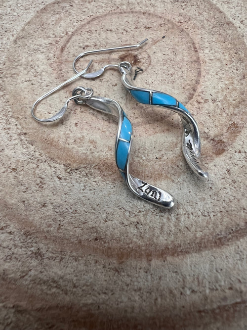 Ira Johnson Turquoise & Sterling Silver Earrings