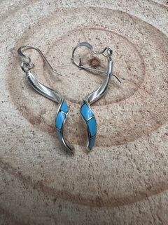 Ira Johnson Turquoise & Sterling Silver Earrings