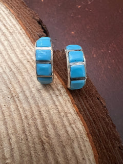 Glennetta Luna Turquoise & Sterling Silver Earrings