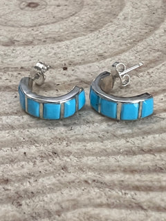 Glennetta Luna Turquoise & Sterling Silver Earrings