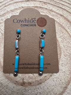 Turquoise Drop Earrings by Falenia Malie