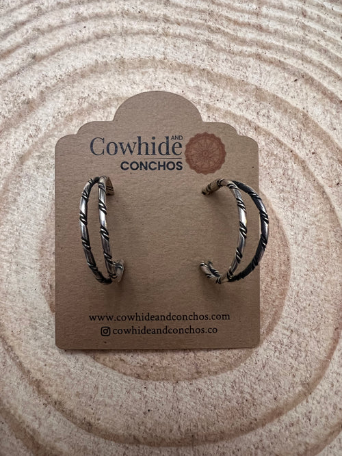 Simple Sterling Silver Hoop Earrings