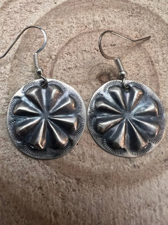 Joan Begay Navajo Handmade Sterling Earrings