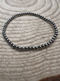 Sterling Pearl Stretch Bracelet - 3mm