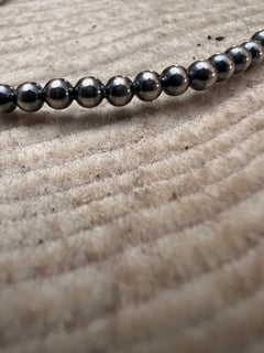 Sterling Pearl Stretch Bracelet - 3mm