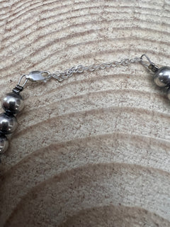 8mm Sterling Pearl Necklace - 16 inch