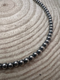 5mm Sterling Pearl Necklace - 18 inch