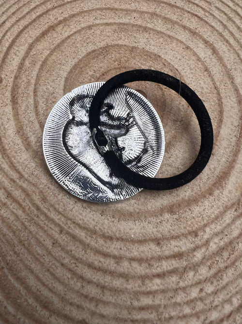 Large Buffalo Coin Hair Tie