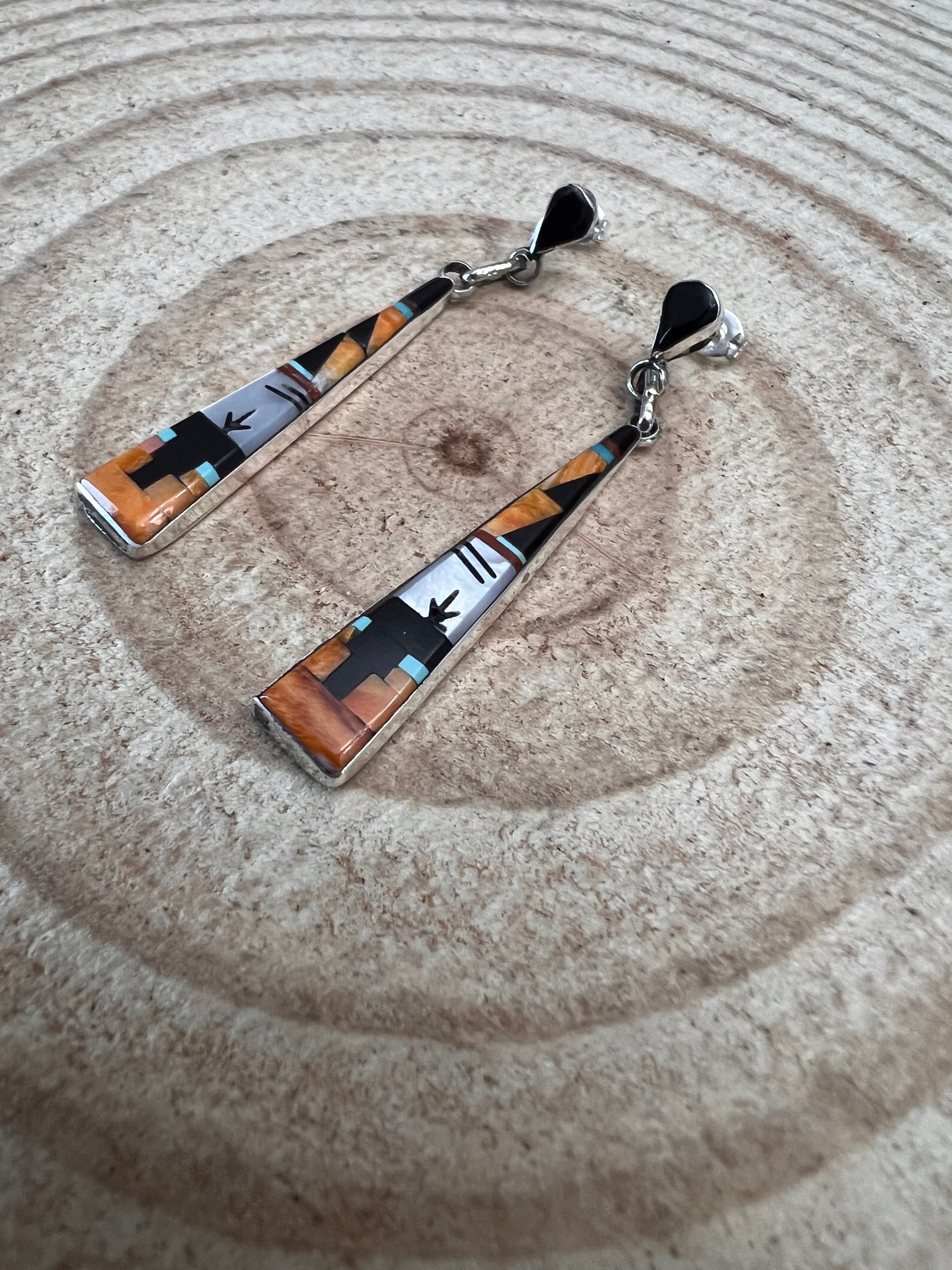Jason Bobelu Multi-Stone & Sterling Silver Earrings