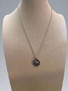 Western Buffalo Coin Necklace & Earring Set - 18 inch