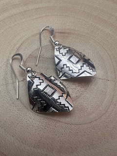 Florence Tahe Navajo Handmade Sterling silver Earrings