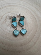Kingman Turquoise Dangle Earrings by Hada