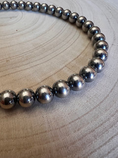 10mm Navajo Pearl Necklace - 18 inch necklace