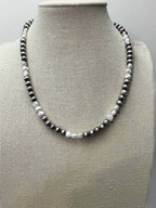 6mm Sterling Pearl Necklace with Fresh Water Pearls - 16 inch