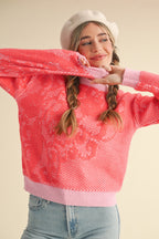 Lace Pattern Sweater