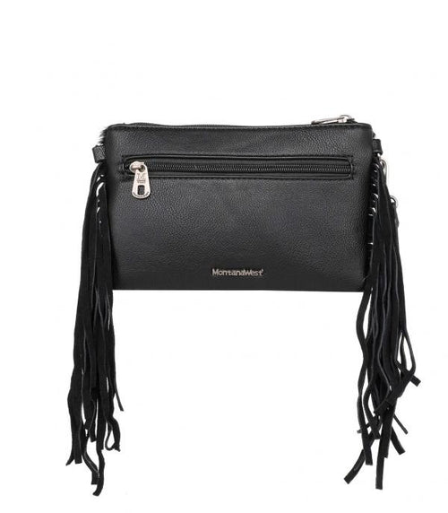 Montana West Western Cowhide Fringe Crossbody Bag