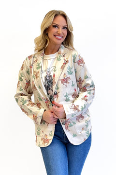 Mohave Dessert Faux Suede Blazer