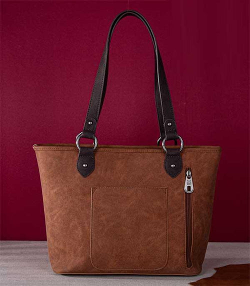 Montana West Embroidered Collection Concealed Carry Tote back