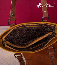 Montana West Embroidered Collection Concealed Carry Tote