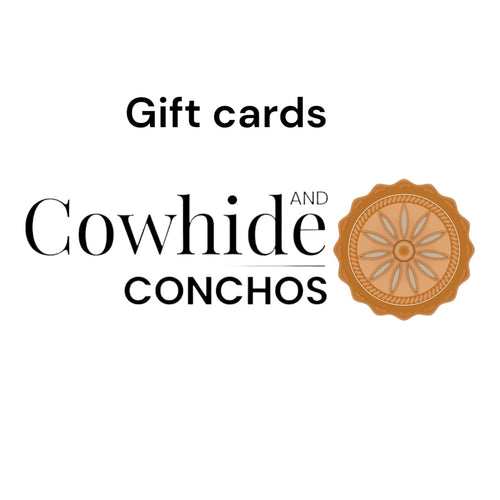 Cowhide and Conchos Gift Cards