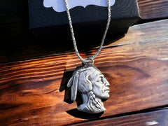 Indian head necklace