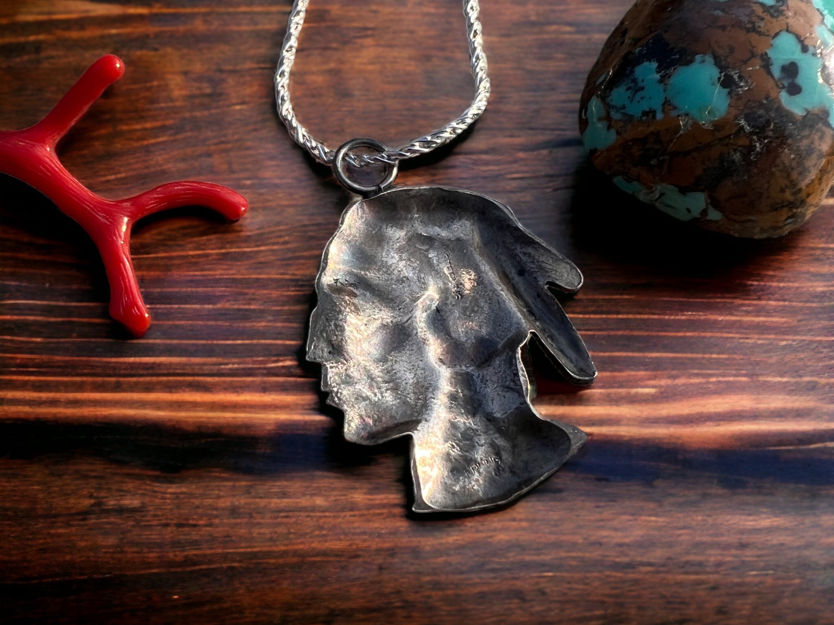 Indian head hot sale nickel necklace